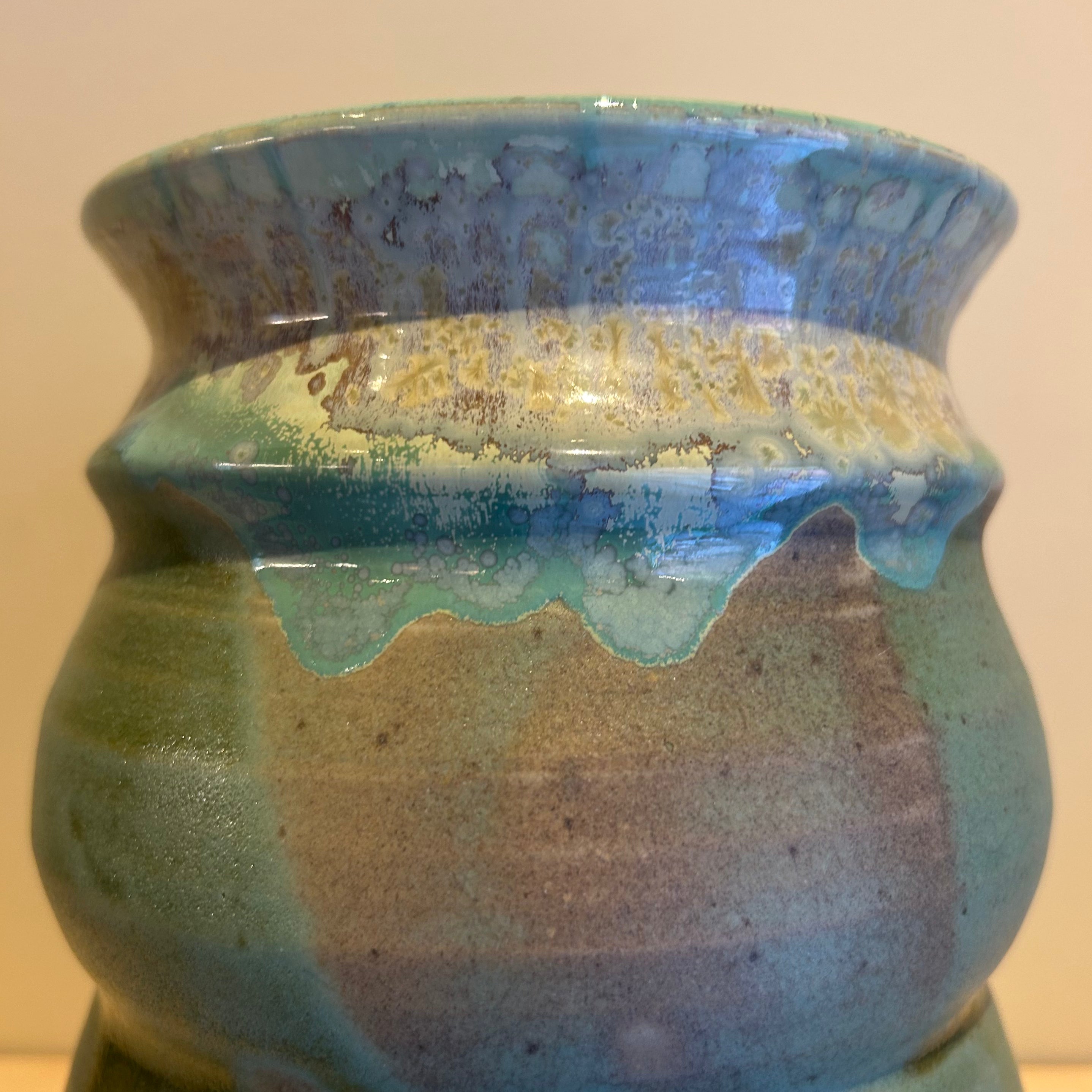 Blomster-Vase, "Matcha-Grøn" + "Grønt Hav"