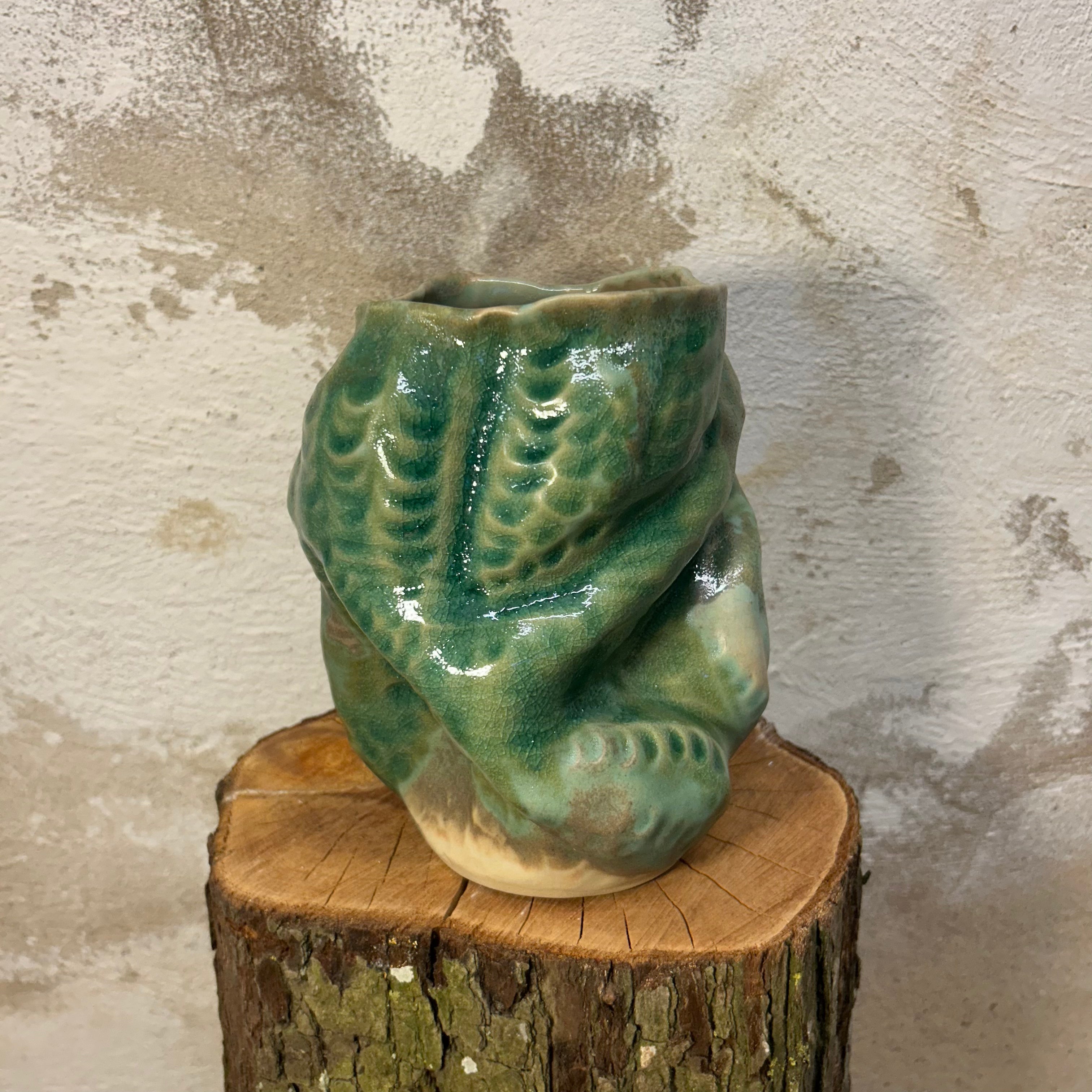 Koral-vase "Matcha-grøn"