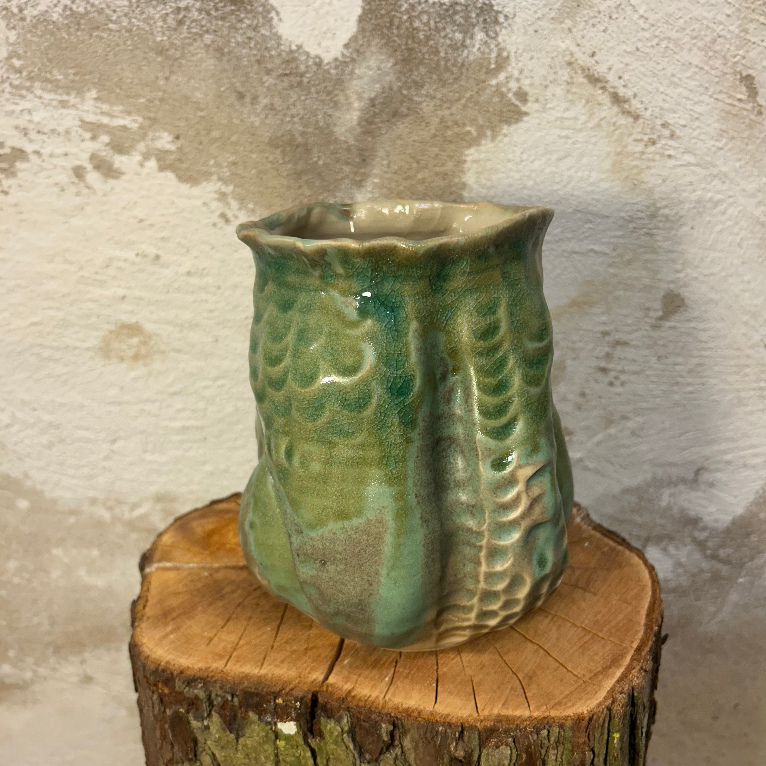 Koral-vase, "Matcha-grøn"