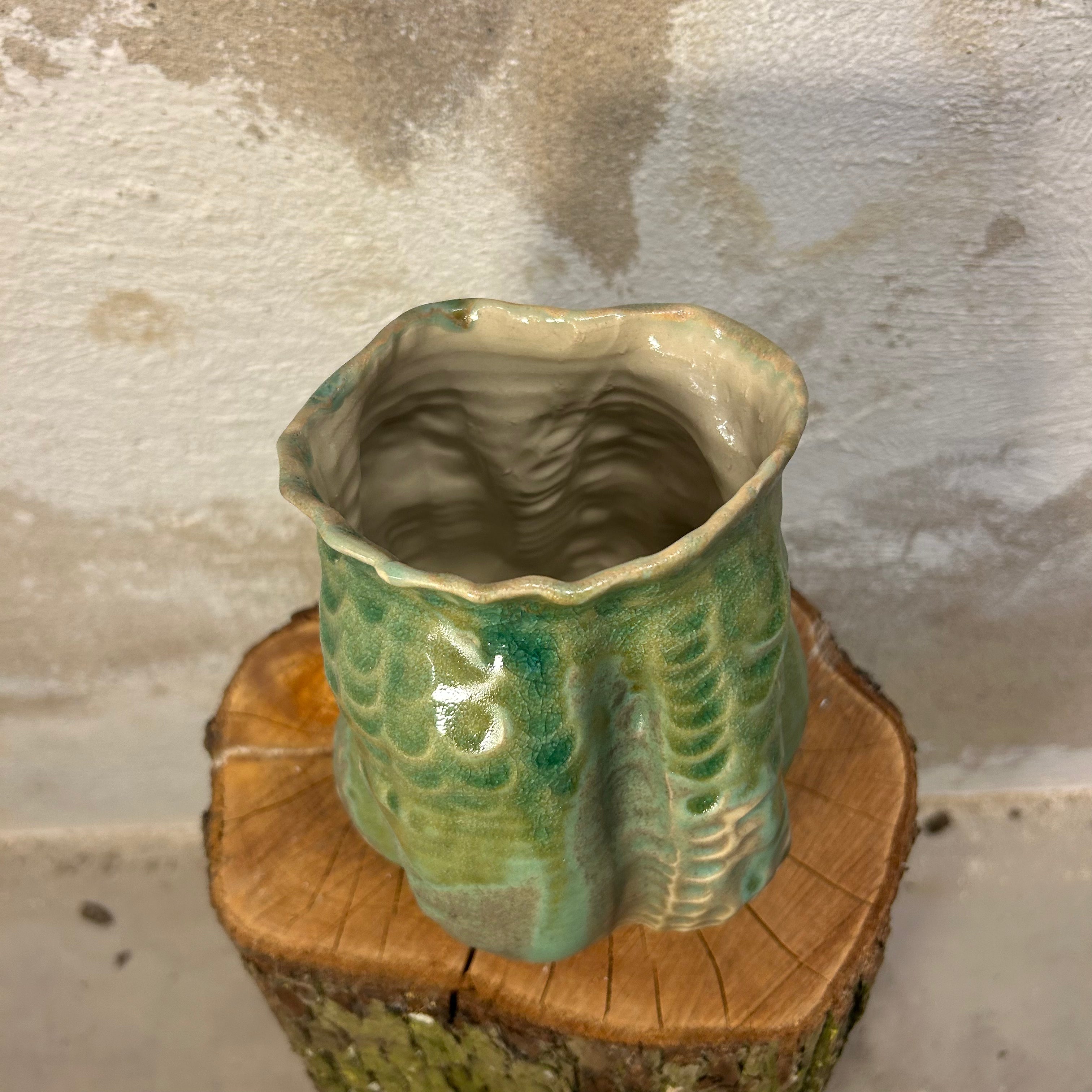Koral-vase, "Matcha-grøn"