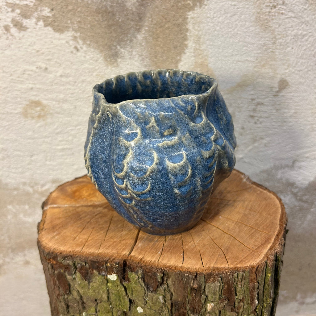 Koral-vase, "Dyb-blå krystal"