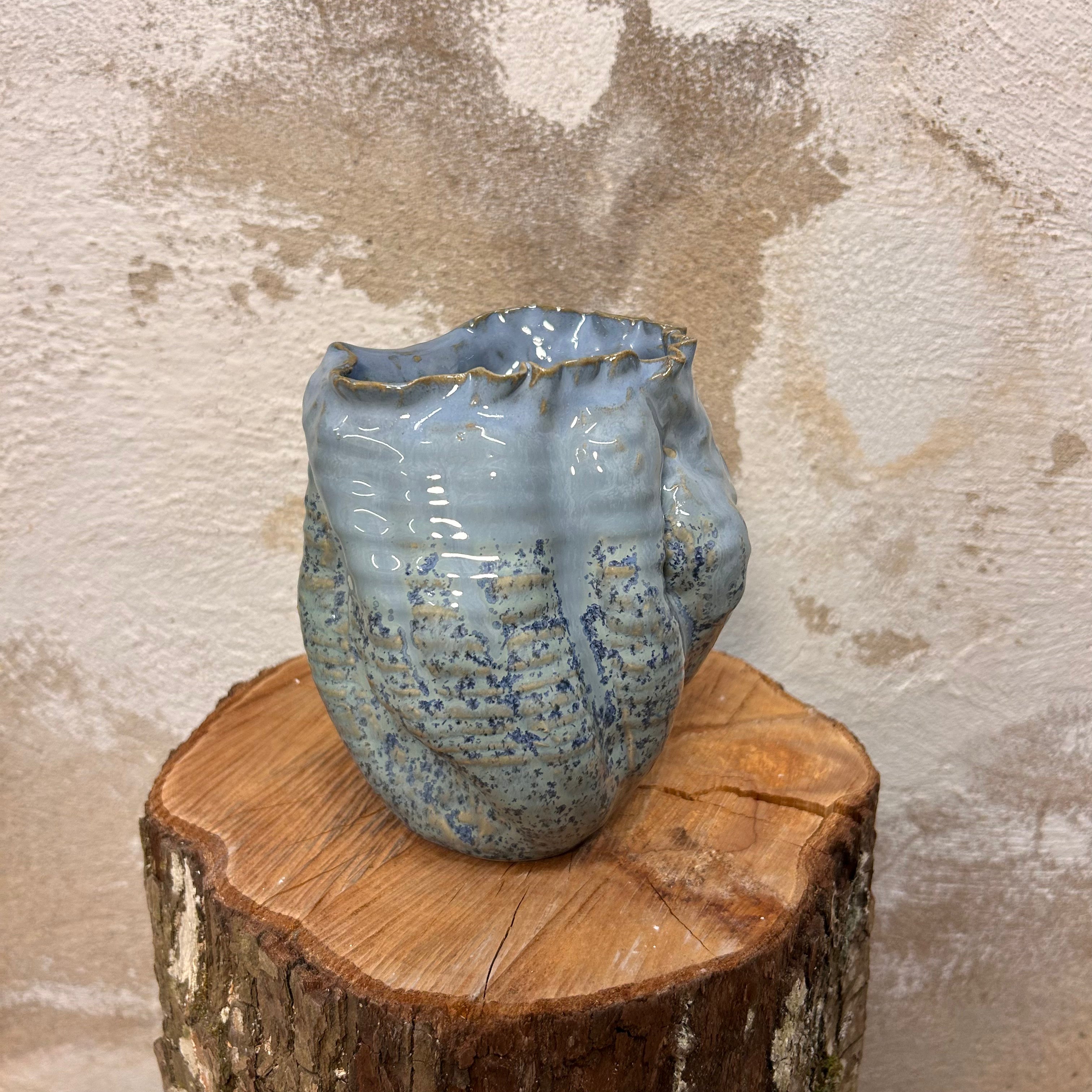 Koralvase, "Blå krystal"