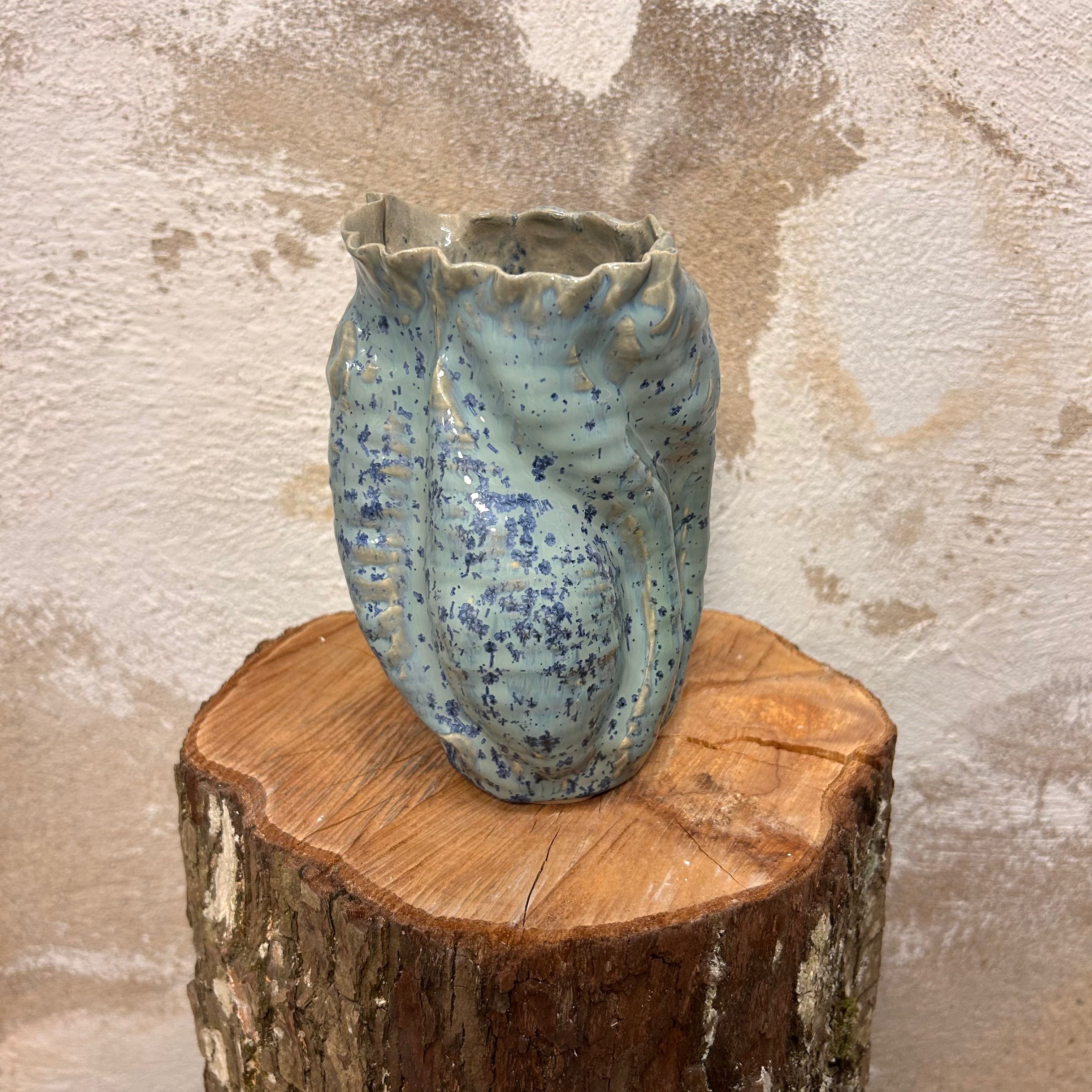Koralvase, "Blå krystal"