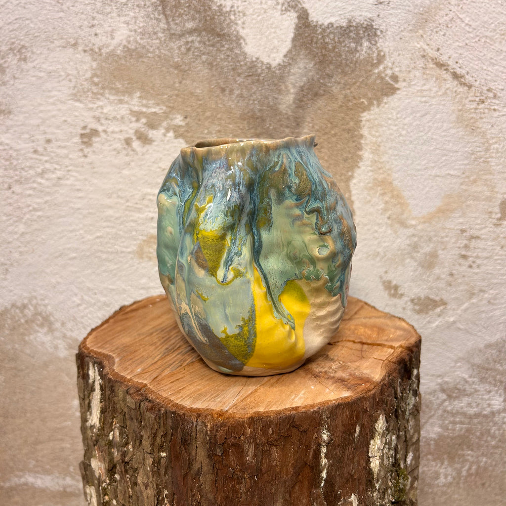 Koral-vase, "Bombeglasur"