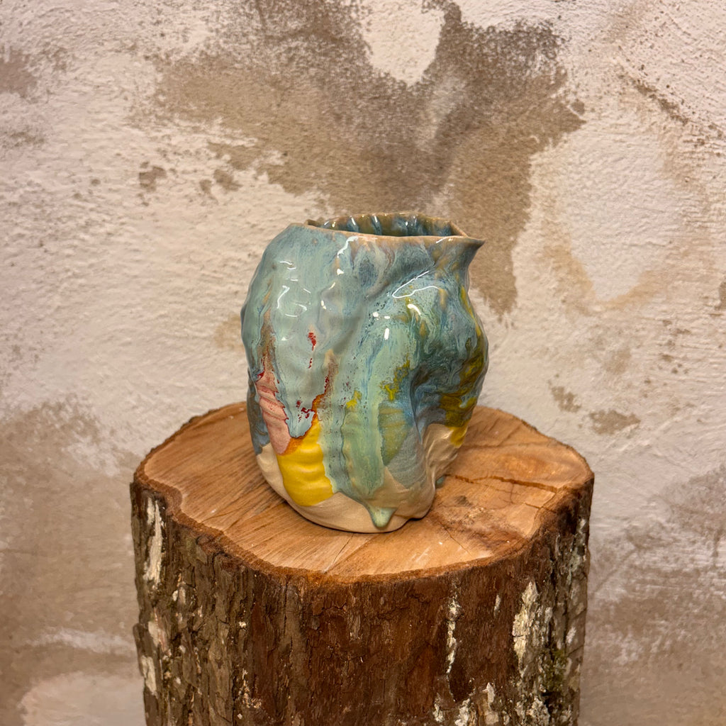 Koral-vase, "Bombeglasur"