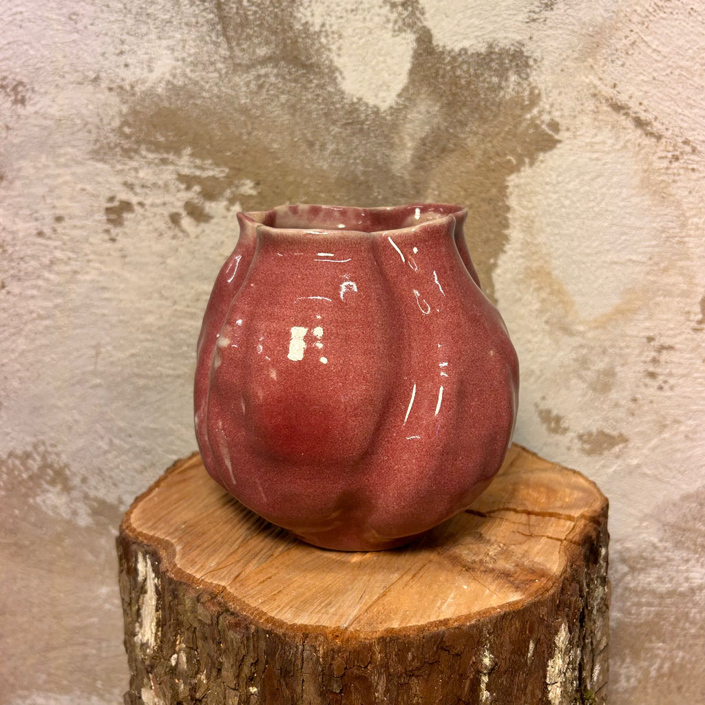 Koral-vase, "Vin-rød"