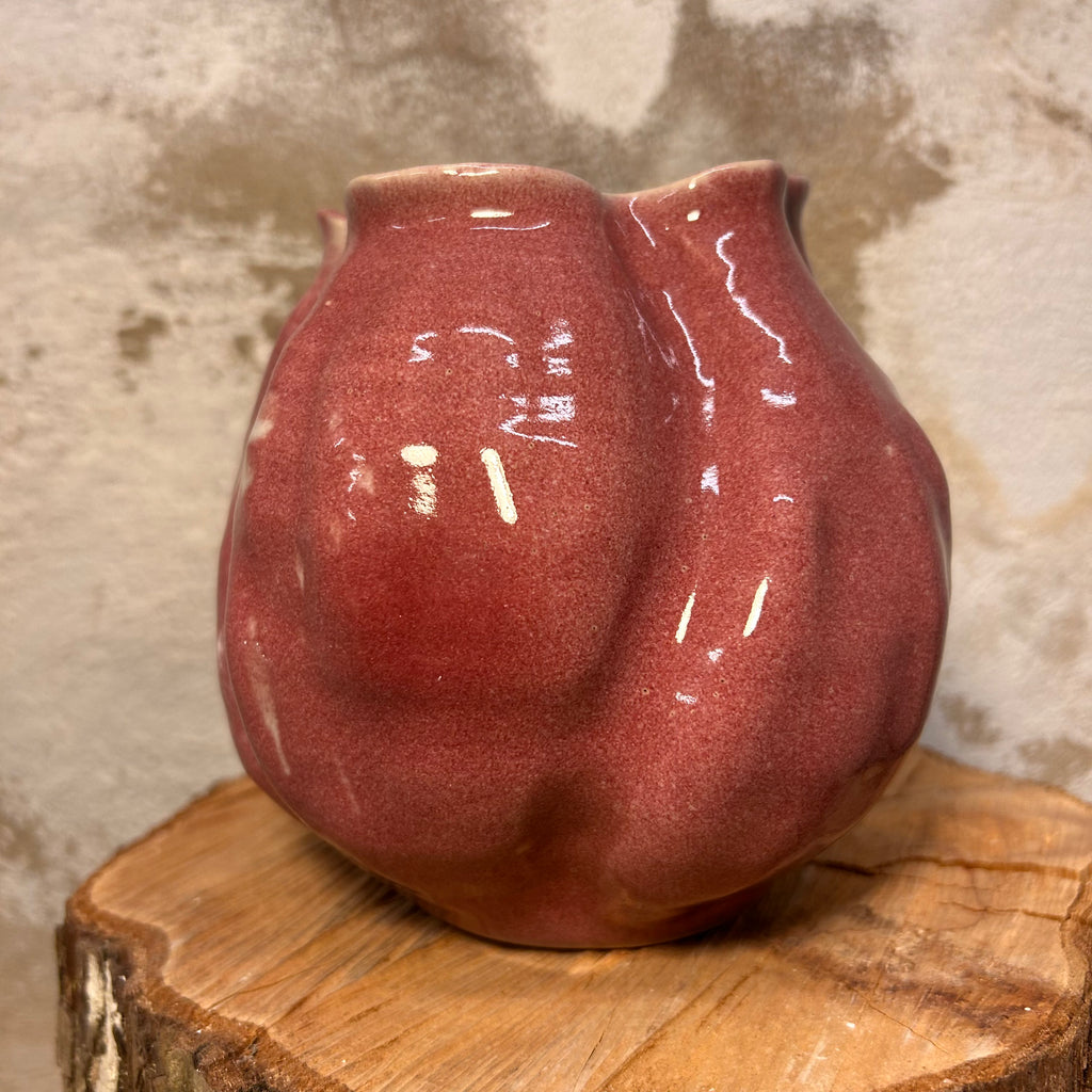 Koral-vase, "Vin-rød"